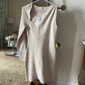 NWT Abercrombie dress with asymmetrical neckline and one sleeve